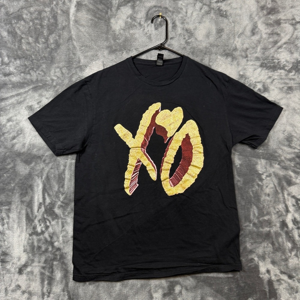 The Weeknd T-Shirt Mens Large Black Excellent After Hours Til Dawn Tour XO Logo